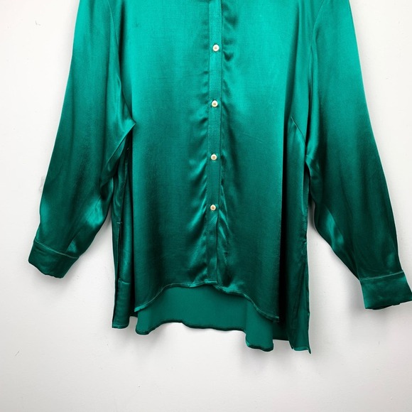 NWT Chloe Kristyn Blouse Green Size 2X - Picture 5 of 10